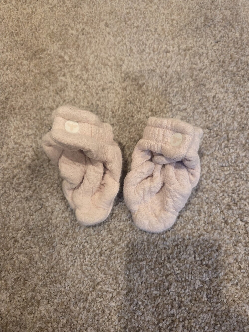 Burt's Bees Baby Organic Cotton Booties | Pink | Like New 0-3